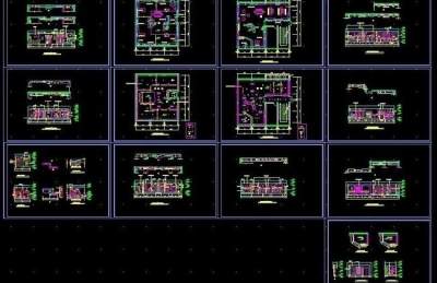 一套展示厅室内设计装修图图片3D模型