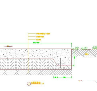 水泥路做法大样图3D模型