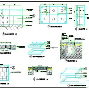 雨水污水井盖截水沟详图3D模型