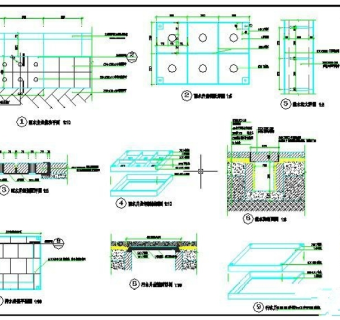 雨水污水井盖截水沟详图3D模型