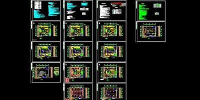 酒吧的全套消防设计图纸图片3D模型