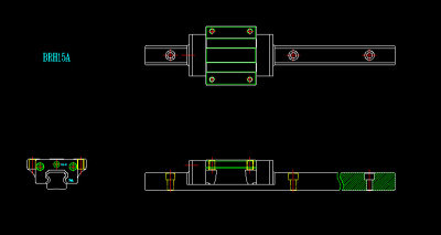 BRH方形直线导轨3D模型