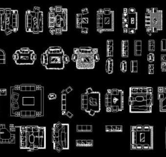 AutoCAD沙发图库下载3D模型