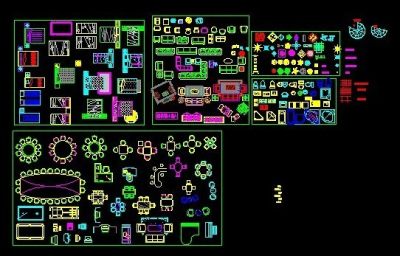 CAD家具图库3D模型