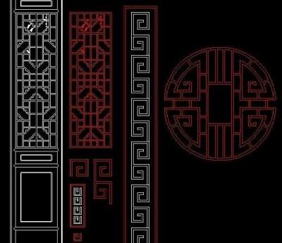 中式花格图片3D模型