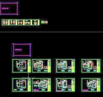 全套标准室内装修施工图3D模型