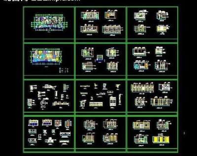 办公空间装修总图图片3D模型