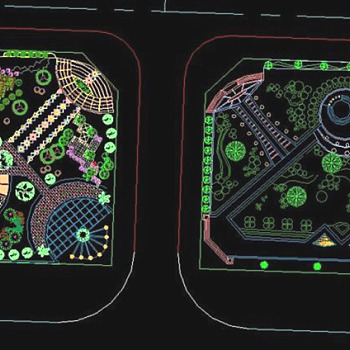 广场景观CAD图3D模型