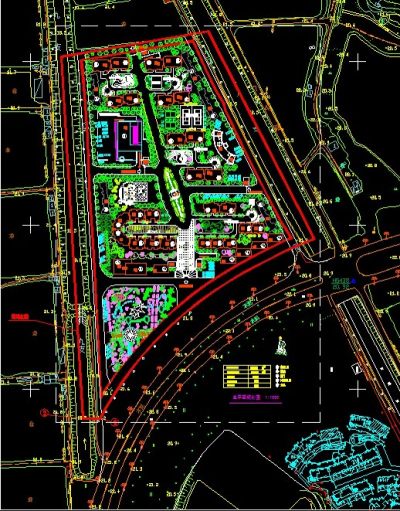 某小区总平面规划图cad素材3D模型