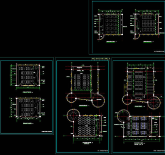 某小学教学楼各教室平面布置cad图纸3D模型