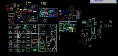 橱具浴缸洗手台马桶坐便器图块3D模型