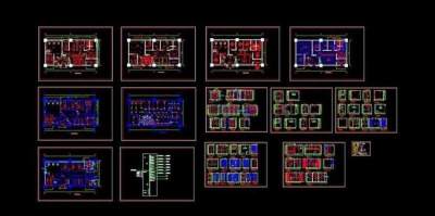 美容院装修施工图图片3D模型