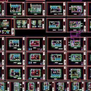 足浴按摩房装修施工图3D模型