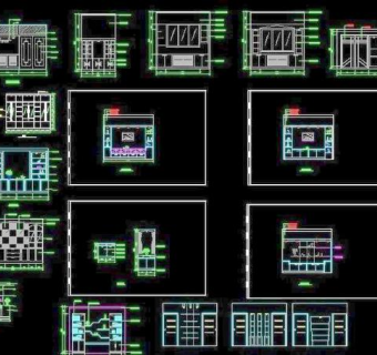 酒柜建筑图块3D模型