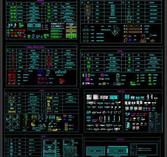 原创弱电自动智能化系统图块cad3D模型