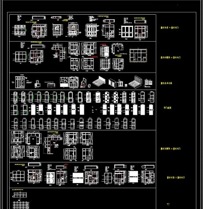 衣柜衣帽间室内家具cad图库大全3D模型