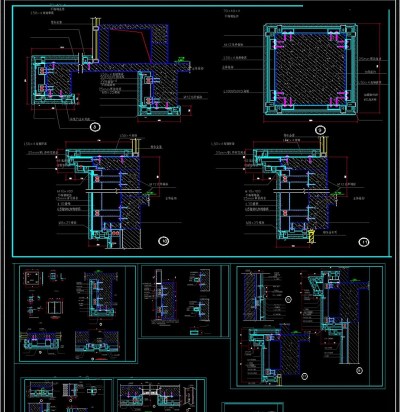 原创干挂节点CAD素材3D模型