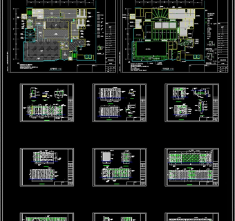 全套健身会所CAD施工图3D模型