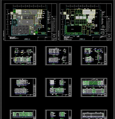 全套健身会所CAD施工图3D模型