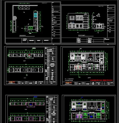 原创精品橱柜CAD图库3D模型