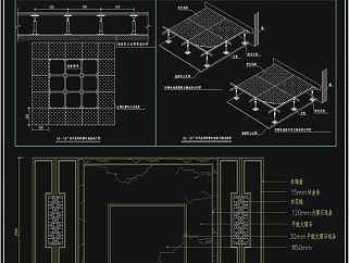 原创防静电地板CAD施工图3D模型