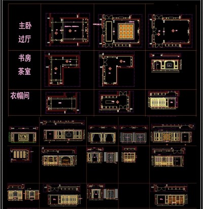 新中式背景墙护墙板CAD图库3D模型