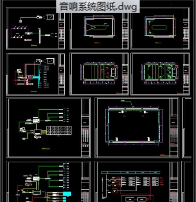 原创会议音响灯光器材CAD3D模型