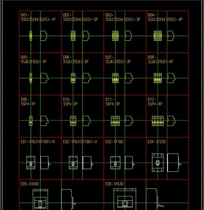 原创常用空气开关图例3D模型