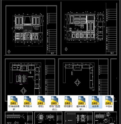 原创2019橱柜配件CAD图集3D模型