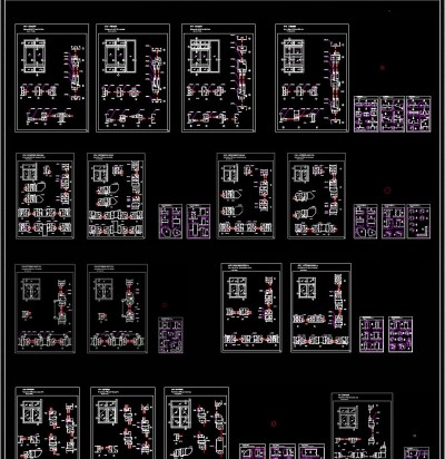 CAD普通推拉窗施工图窗户装配图纸截面图3D模型