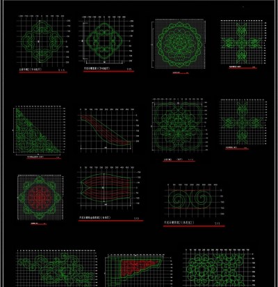 新中式镂空花格屏风隔断CAD经典图库3D模型