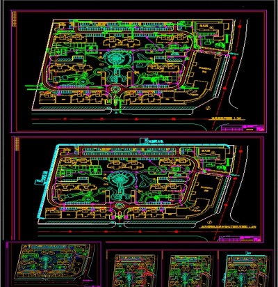 室外弱电及安防设计施工图3D模型