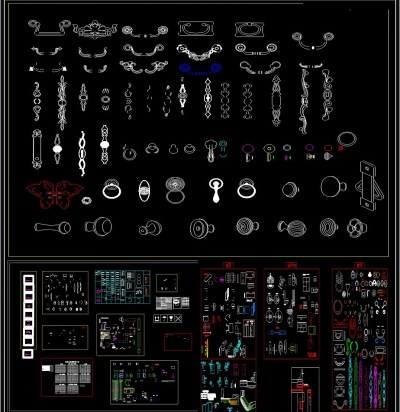 五金配件CAD图集3D模型