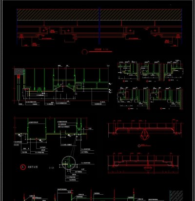 天花节点图大样详图CAD图纸3D模型