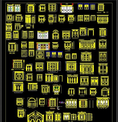 铁艺大门CAD图库3D模型