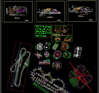 游乐场CAD图纸3D模型