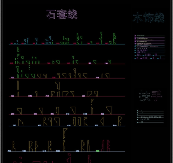 门套线条石膏线条CAD图库3D模型