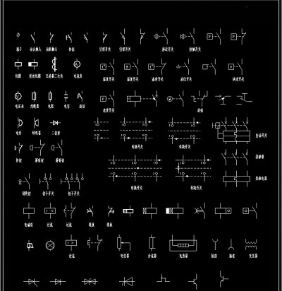 原创常用CAD电气制图标准图形3D模型