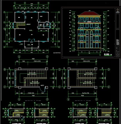 奢华欧式别墅CAD3D模型