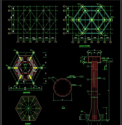 中式古建筑古塔cad3D模型