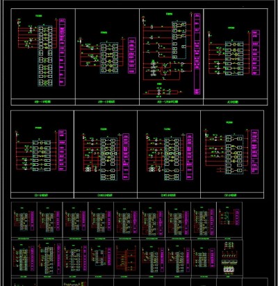 开关控制图块CAD图纸3D模型