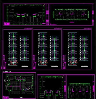 小区智能化系统CAD施工图3D模型