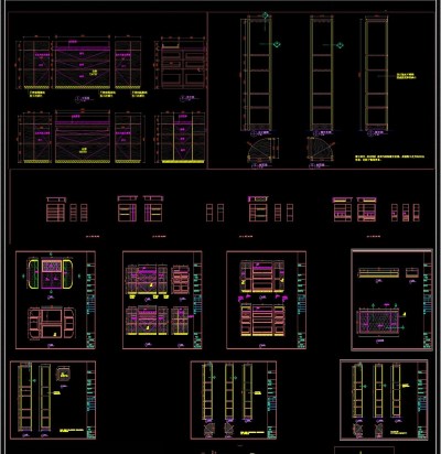 现代极简轻奢全屋定制CAD图库3D模型