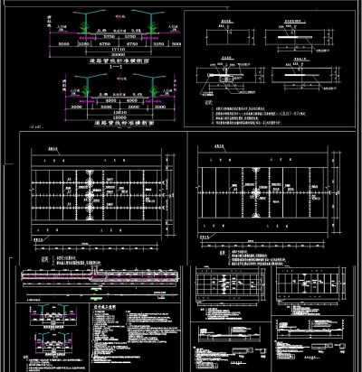 CAD城市道路标线大样图3D模型