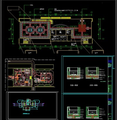 6套小庭院屋顶花园景观设计CAD平面图3D模型