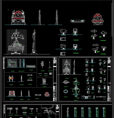游乐场设备CAD图库3D模型