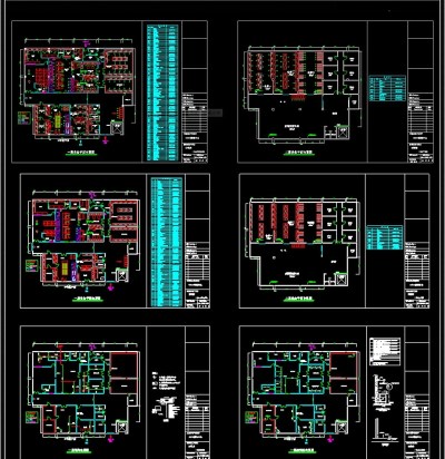 全套新中式餐厅CAD施工图3D模型