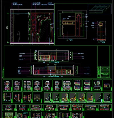 现代风格健身俱乐部全套CAD施工图3D模型