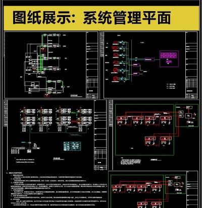 原创最新精品系统管理平面图CAD素材3D模型