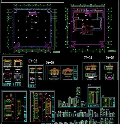 原创欧式大理石别墅CAD3D模型